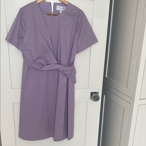 Boss lavender/purple Tie Front Sheath Dress